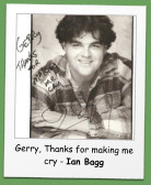 Gerry, Thanks for making me cry - Ian Bagg